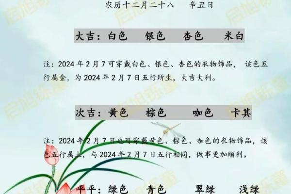 2025年4月6日今日五行穿衣颜色大吉