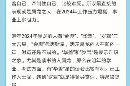 属龙的今年运势怎么样_2024年属龙全年运势详解每月运程精准预测