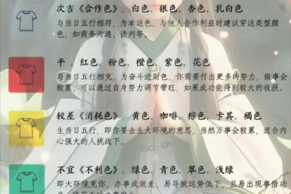 每日穿衣五行颜色2025年4月12日