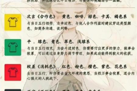 穿衣颜色2025年4月12日五行搭配