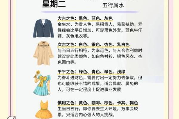 2025年3月1日今日五行穿衣颜色大吉