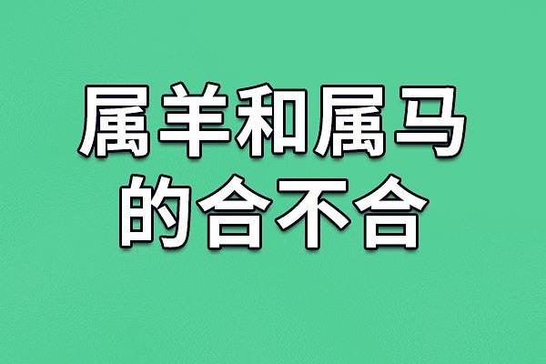 属羊男和属马女的适合做夫妻吗_男羊女马结婚的大忌