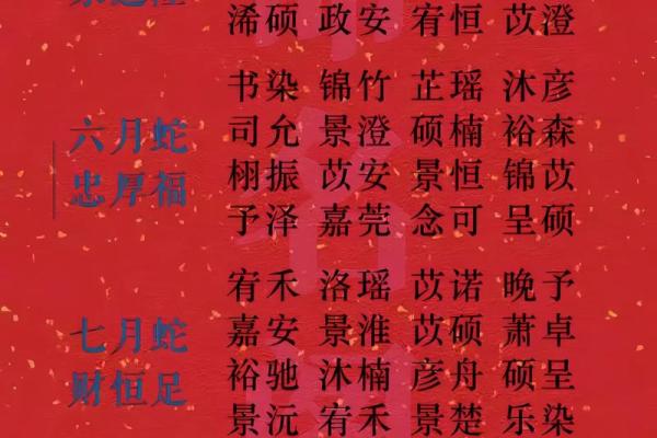 5月份出生的属蛇男孩应该怎样取名字姓名