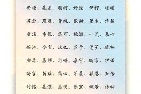 2021年9月24日出生的女孩健康顺遂名字推荐姓名